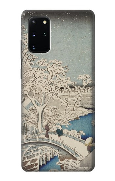 S3350 Utagawa Hiroshige Drum Bridge Yuhi Hill in Meguro Case Cover Custodia per Samsung Galaxy S20 Plus, Galaxy S20+