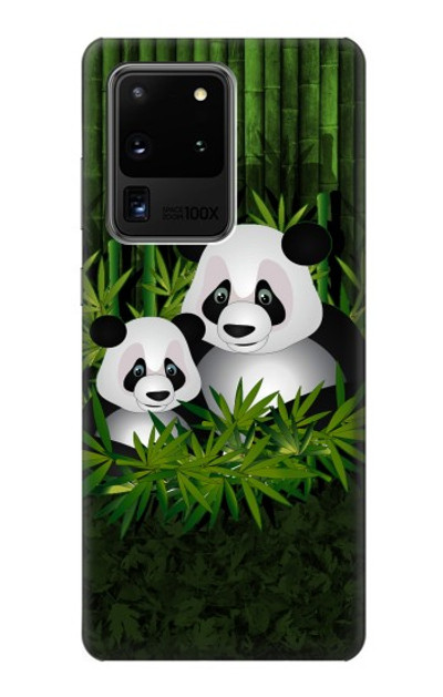 S2441 Panda Family Bamboo Forest Case Cover Custodia per Samsung Galaxy S20 Ultra