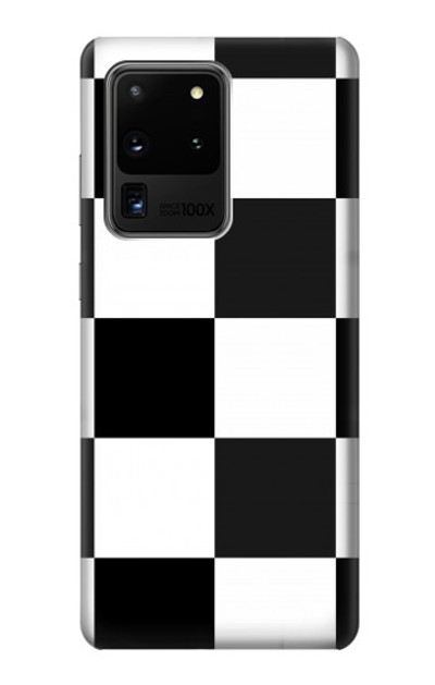 S2492 Black and White Checkerboard Case Cover Custodia per Samsung Galaxy S20 Ultra S2492 Black and White Checkerboard Case Cover Custodia per Samsung Galaxy S20 Ultra