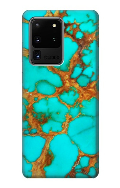 S2688 Aqua Copper Turquoise Gemstone Graphic Case Cover Custodia per Samsung Galaxy S20 Ultra