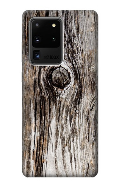 S2844 Old Wood Bark Graphic Case Cover Custodia per Samsung Galaxy S20 Ultra