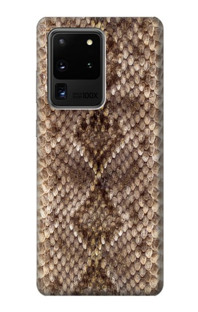 S2875 Rattle Snake Skin Graphic Printed Case Cover Custodia per Samsung Galaxy S20 Ultra