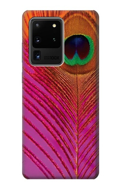 S3201 Pink Peacock Feather Case Cover Custodia per Samsung Galaxy S20 Ultra