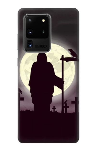 S3262 Grim Reaper Night Moon Cemetery Case Cover Custodia per Samsung Galaxy S20 Ultra