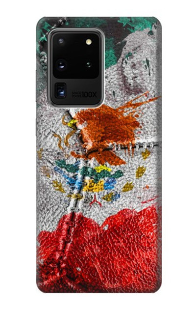 S3314 Mexico Flag Vinatage Football Graphic Case Cover Custodia per Samsung Galaxy S20 Ultra