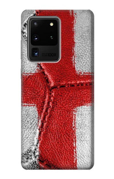 S3316 England Flag Vintage Football Graphic Case Cover Custodia per Samsung Galaxy S20 Ultra