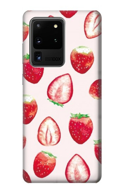 S3481 Strawberry Case Cover Custodia per Samsung Galaxy S20 Ultra