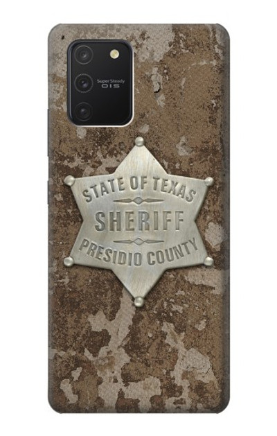 S2868 Texas Presidio County Sheriff Badge Case Cover Custodia per Samsung Galaxy S10 Lite