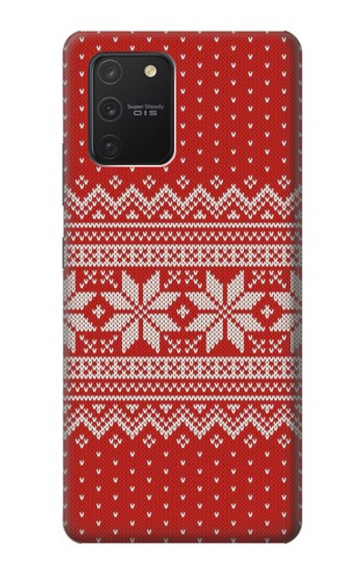 S3384 Winter Seamless Knitting Pattern Case Cover Custodia per Samsung Galaxy S10 Lite