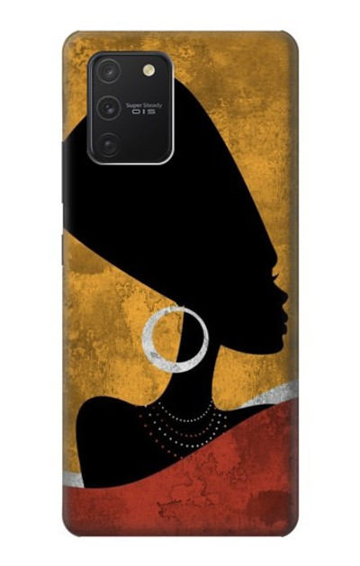 S3453 African Queen Nefertiti Silhouette Case Cover Custodia per Samsung Galaxy S10 Lite