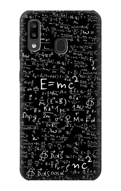 S2574 Mathematics Physics Blackboard Equation Case Cover Custodia per Samsung Galaxy A20, Galaxy A30