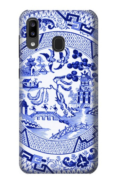 S2768 Willow Pattern Graphic Case Cover Custodia per Samsung Galaxy A20, Galaxy A30