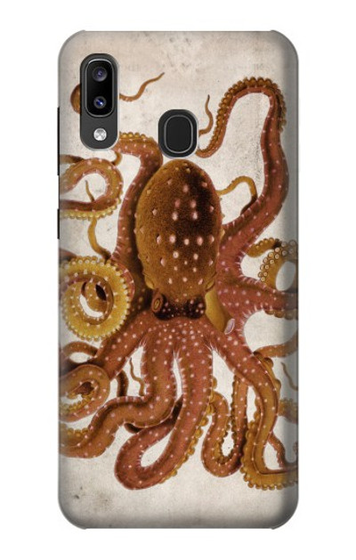 S2801 Vintage Octopus Case Cover Custodia per Samsung Galaxy A20, Galaxy A30