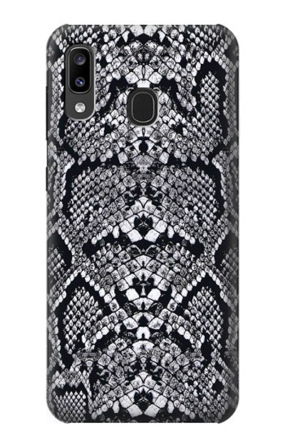 S2855 White Rattle Snake Skin Graphic Printed Case Cover Custodia per Samsung Galaxy A20, Galaxy A30