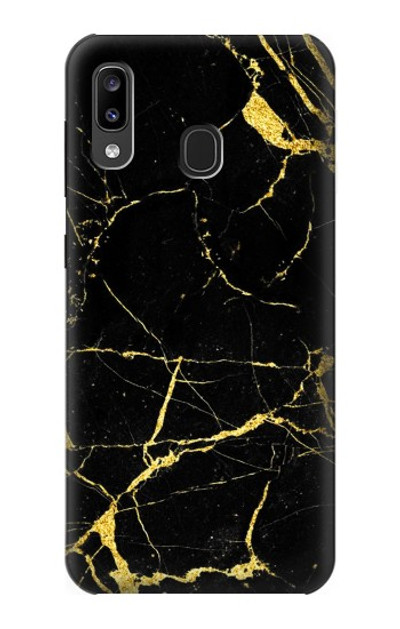 S2896 Gold Marble Graphic Printed Case Cover Custodia per Samsung Galaxy A20, Galaxy A30