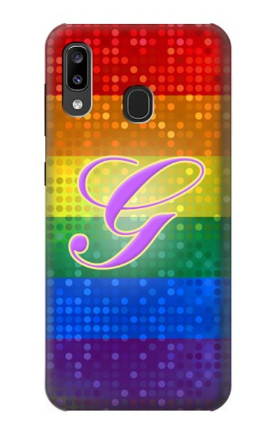S2899 Rainbow LGBT Gay Pride Flag Case Cover Custodia per Samsung Galaxy A20, Galaxy A30