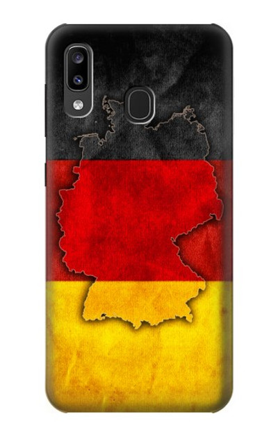 S2935 Germany Flag Map Case Cover Custodia per Samsung Galaxy A20, Galaxy A30