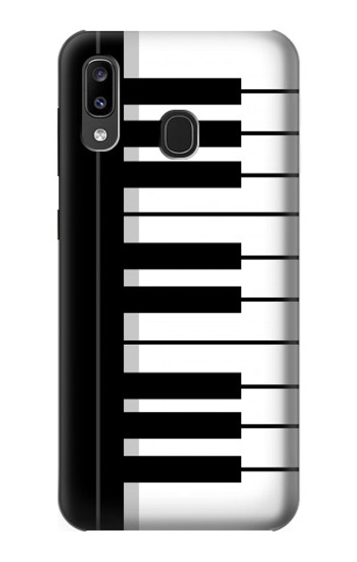 S3078 Black and White Piano Keyboard Case Cover Custodia per Samsung Galaxy A20, Galaxy A30