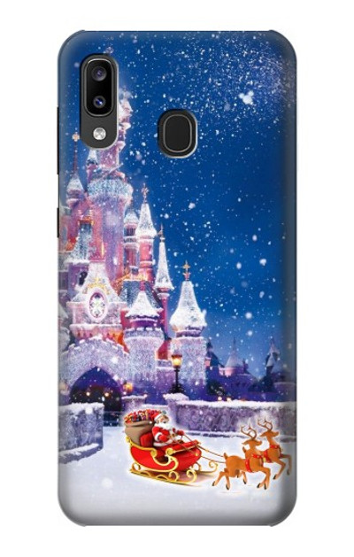 S3282 Santa Xmas Castle Case Cover Custodia per Samsung Galaxy A20, Galaxy A30