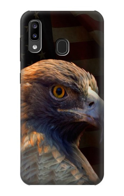 S3376 Eagle American Flag Case Cover Custodia per Samsung Galaxy A20, Galaxy A30