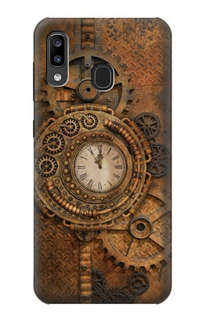 S3401 Clock Gear Steampunk Case Cover Custodia per Samsung Galaxy A20, Galaxy A30