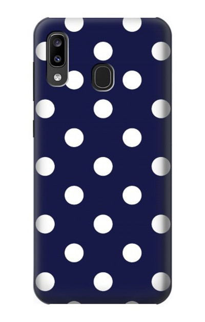 S3533 Blue Polka Dot Case Cover Custodia per Samsung Galaxy A20, Galaxy A30