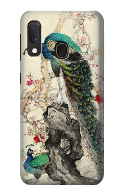S2086 Peacock Painting Case Cover Custodia per Samsung Galaxy A20e