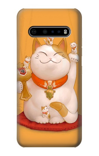 S1217 Maneki Neko Lucky Cat Case Cover Custodia per LG V60 ThinQ 5G