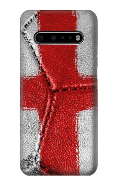 S3316 England Flag Vintage Football Graphic Case Cover Custodia per LG V60 ThinQ 5G