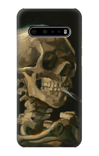 S3358 Vincent Van Gogh Skeleton Cigarette Case Cover Custodia per LG V60 ThinQ 5G