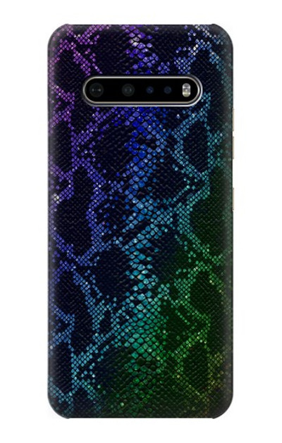 S3366 Rainbow Python Skin Graphic Print Case Cover Custodia per LG V60 ThinQ 5G