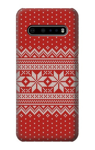 S3384 Winter Seamless Knitting Pattern Case Cover Custodia per LG V60 ThinQ 5G