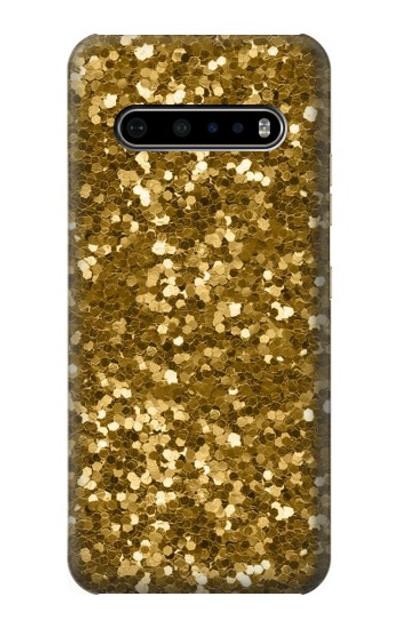 S3388 Gold Glitter Graphic Print Case Cover Custodia per LG V60 ThinQ 5G