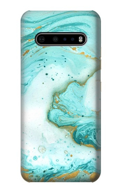 S3399 Green Marble Graphic Print Case Cover Custodia per LG V60 ThinQ 5G