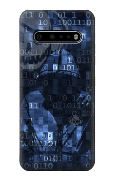 S3431 Digital Code Cyber Hacker Case Cover Custodia per LG V60 ThinQ 5G