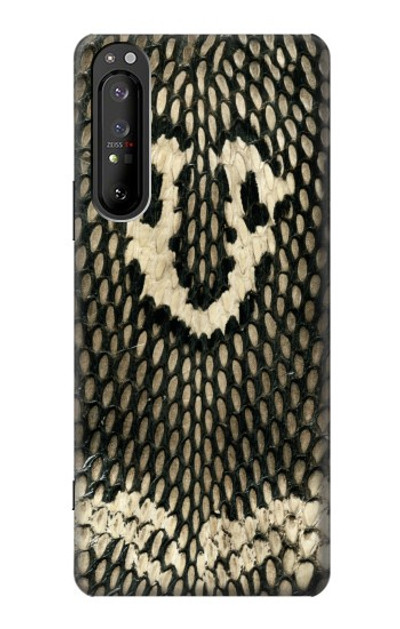 S2711 King Cobra Snake Skin Graphic Printed Case Cover Custodia per Sony Xperia 1 II