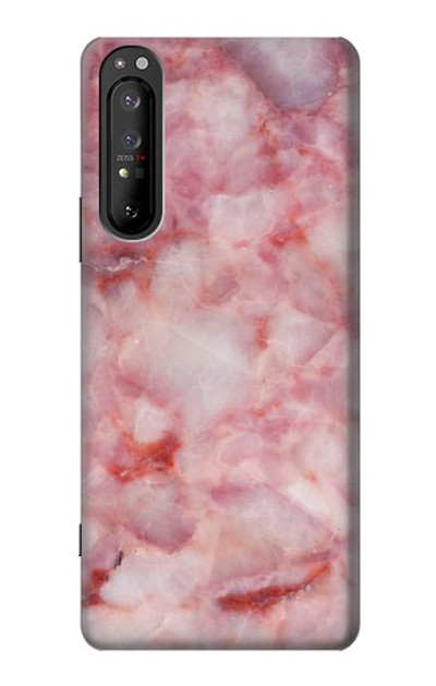 S2843 Pink Marble Texture Case Cover Custodia per Sony Xperia 1 II