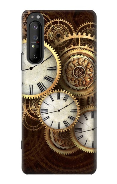 S3172 Gold Clock Live Case Cover Custodia per Sony Xperia 1 II