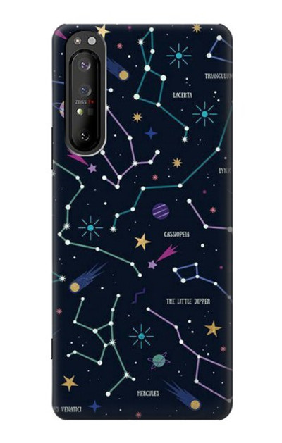 S3220 Star Map Zodiac Constellations Case Cover Custodia per Sony Xperia 1 II