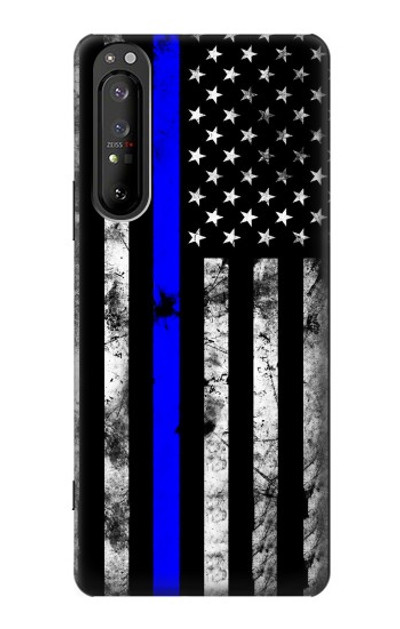 S3244 Thin Blue Line USA Case Cover Custodia per Sony Xperia 1 II