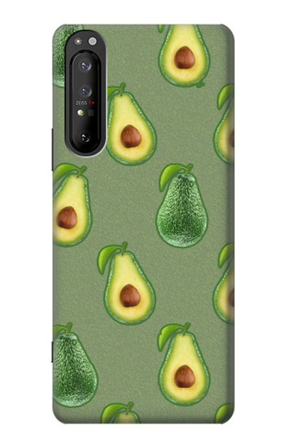 S3285 Avocado Fruit Pattern Case Cover Custodia per Sony Xperia 1 II