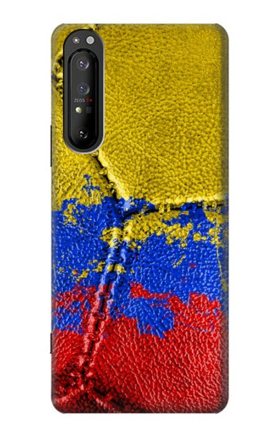 S3306 Colombia Flag Vintage Football Graphic Case Cover Custodia per Sony Xperia 1 II