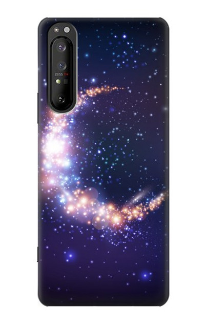 S3324 Crescent Moon Galaxy Case Cover Custodia per Sony Xperia 1 II