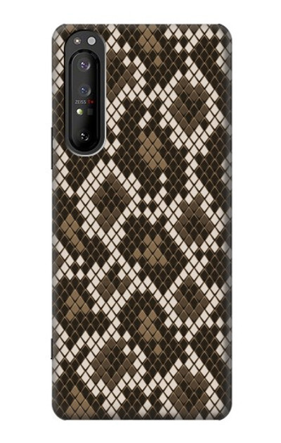 S3389 Seamless Snake Skin Pattern Graphic Case Cover Custodia per Sony Xperia 1 II