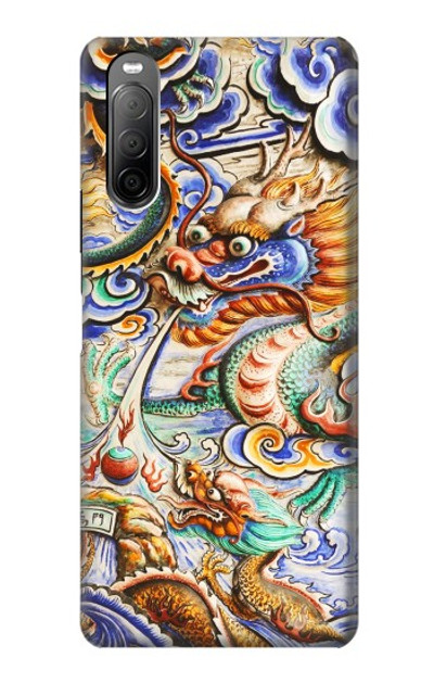 S2584 Traditional Chinese Dragon Art Case Cover Custodia per Sony Xperia 10 II