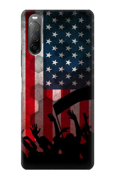 S2989 USA America Soccer Case Cover Custodia per Sony Xperia 10 II