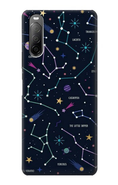 S3220 Star Map Zodiac Constellations Case Cover Custodia per Sony Xperia 10 II