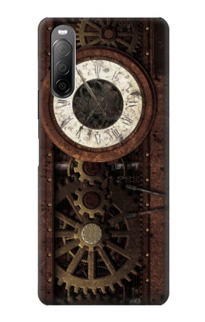 S3221 Steampunk Clock Gears Case Cover Custodia per Sony Xperia 10 II