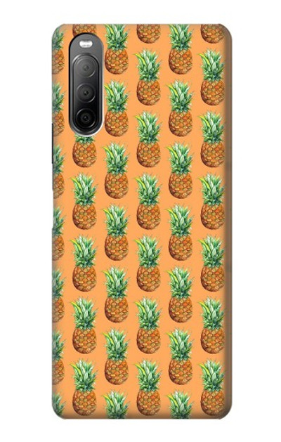 S3258 Pineapple Pattern Case Cover Custodia per Sony Xperia 10 II