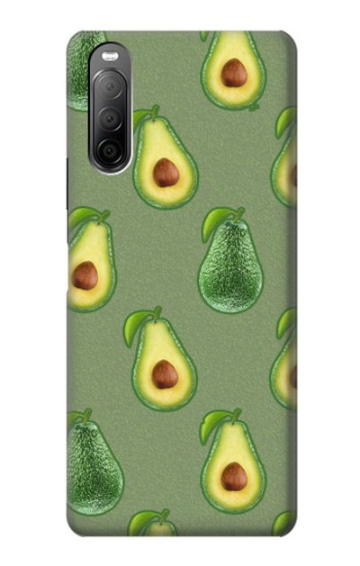 S3285 Avocado Fruit Pattern Case Cover Custodia per Sony Xperia 10 II